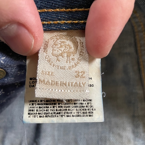 Diesel jeans 32/32 vintage authentic rare 2005 ITALY 🇮🇹 made - Picture 4 of 16